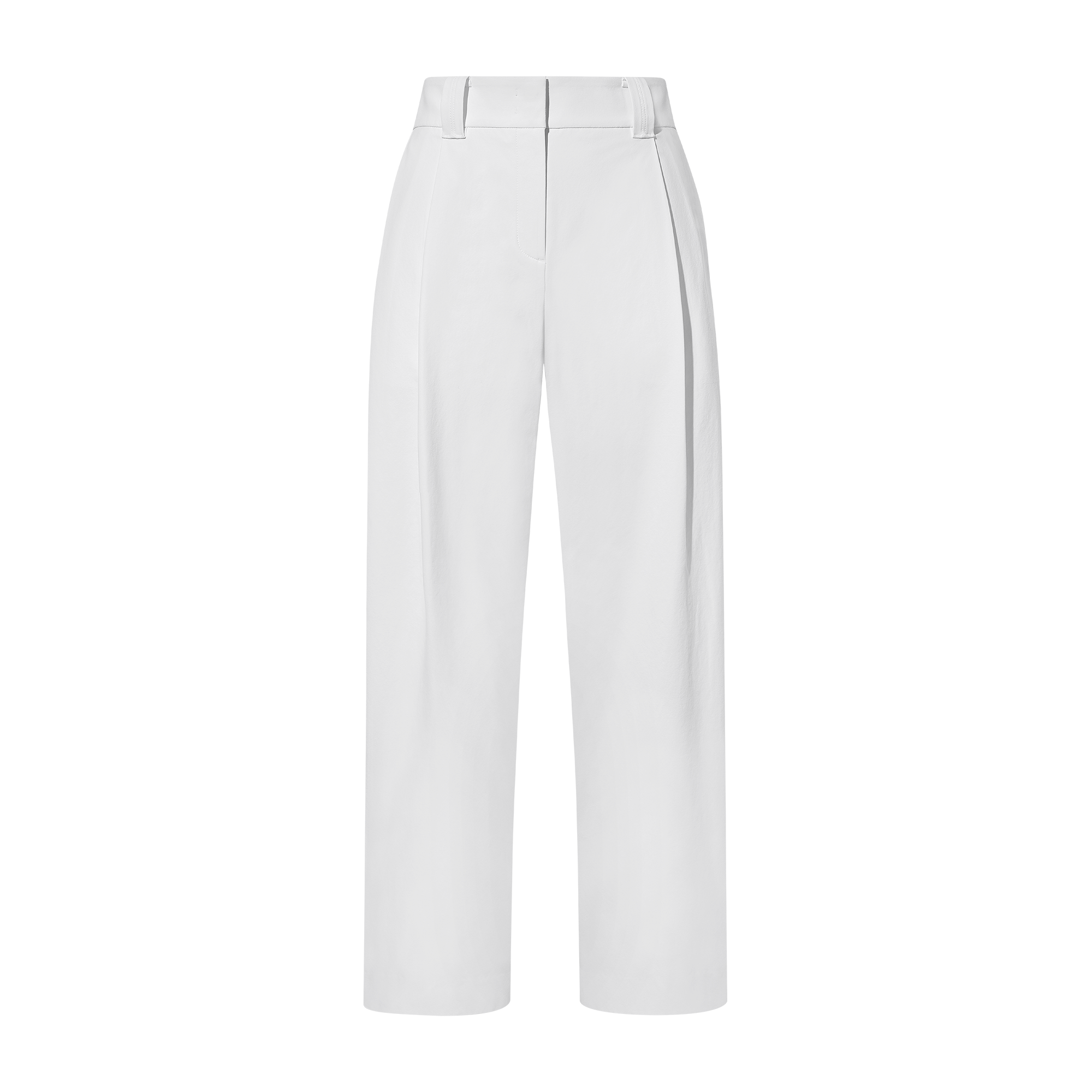 여성 와이드 턱 팬츠