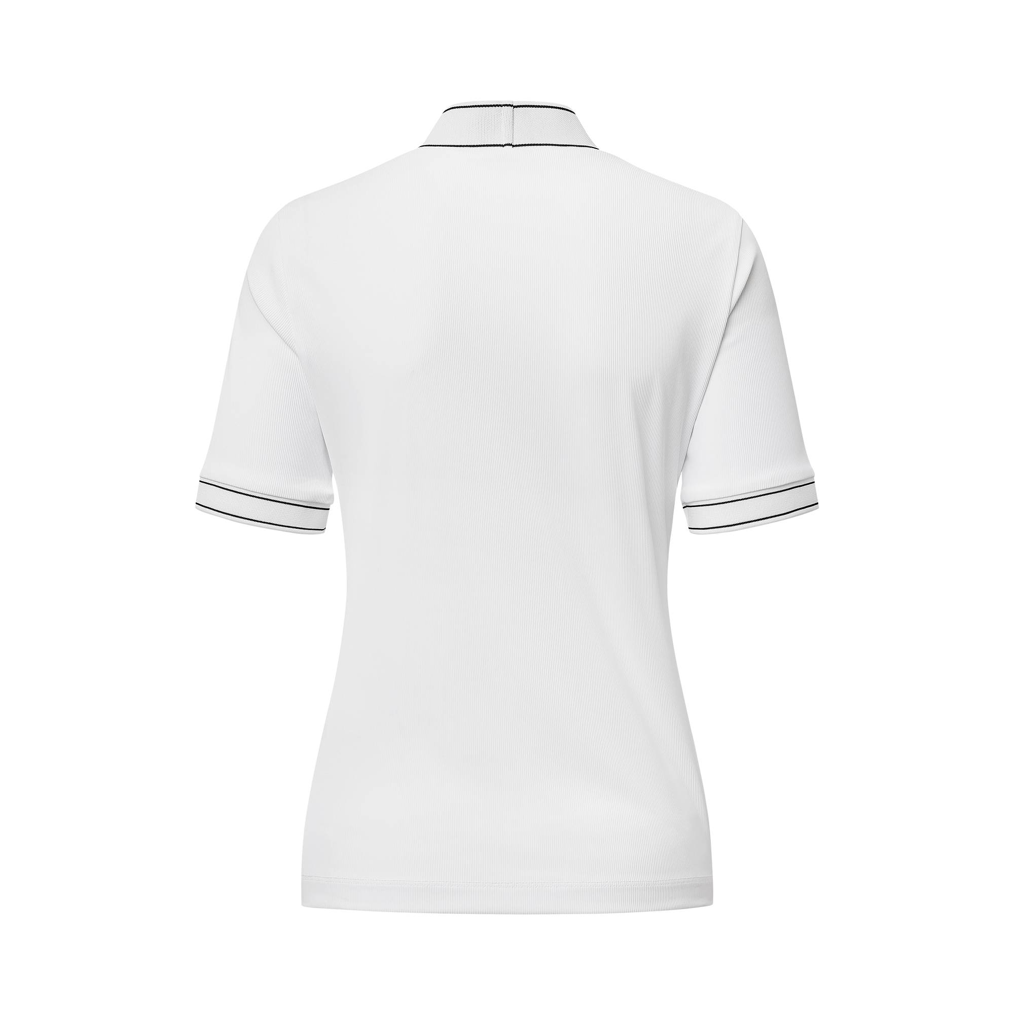 여성 숏슬리브 반팔 하이넥