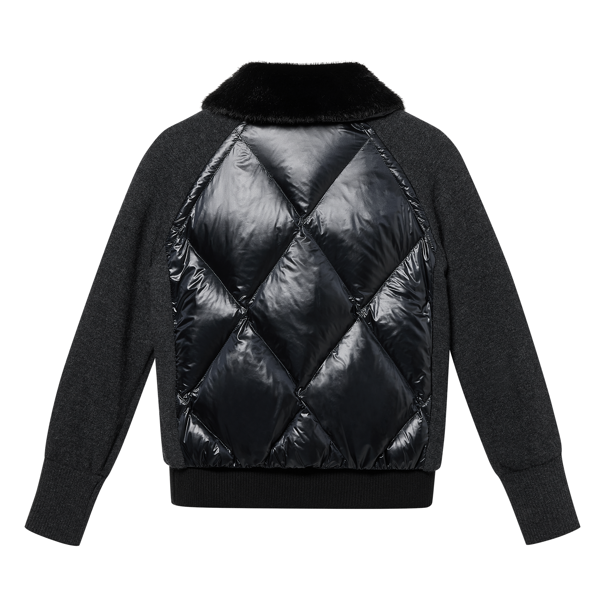 여성 니트 하이브리드 자켓