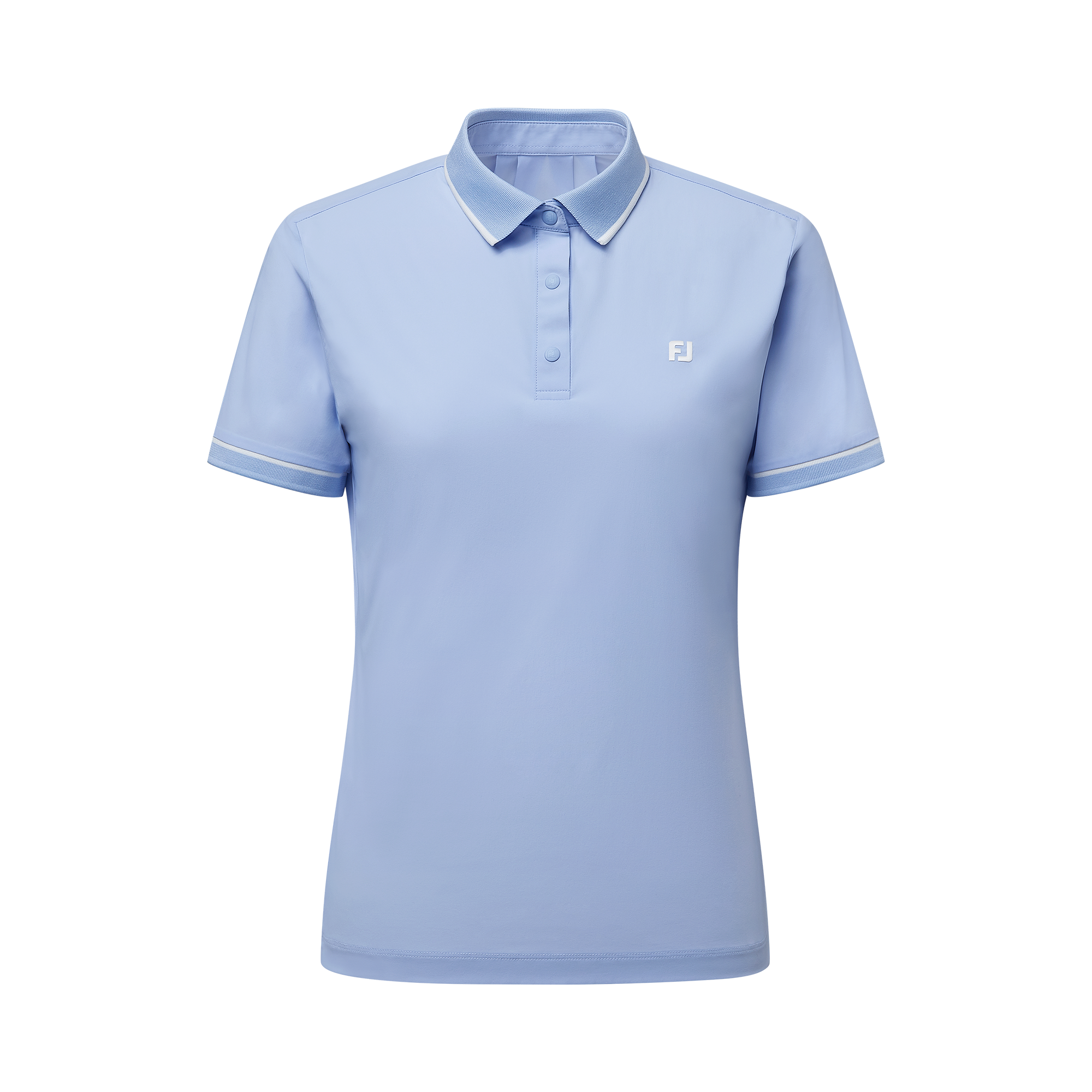 여성 여름 우븐 반팔 폴로 셔츠