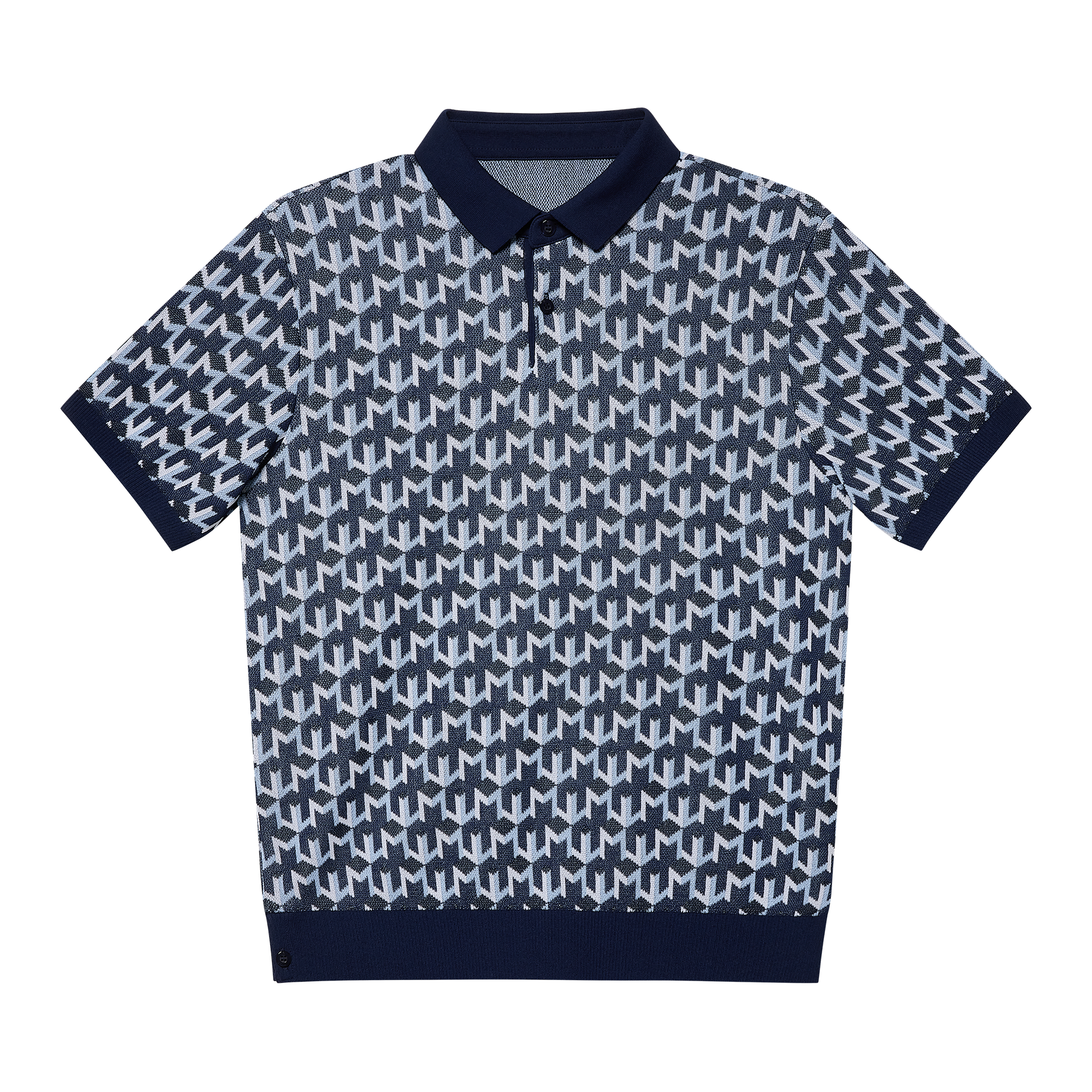 자카드 썸머 니트 폴로 셔츠