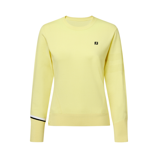 여성 라운드 니트 풀오버