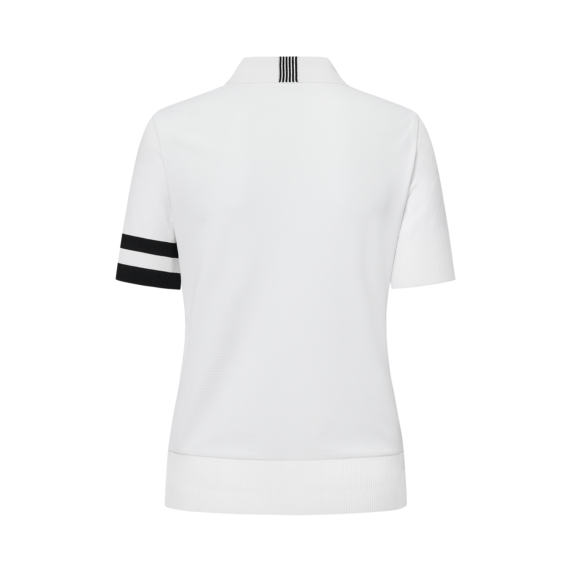 여성 스트라이프 로고 반팔 폴로셔츠