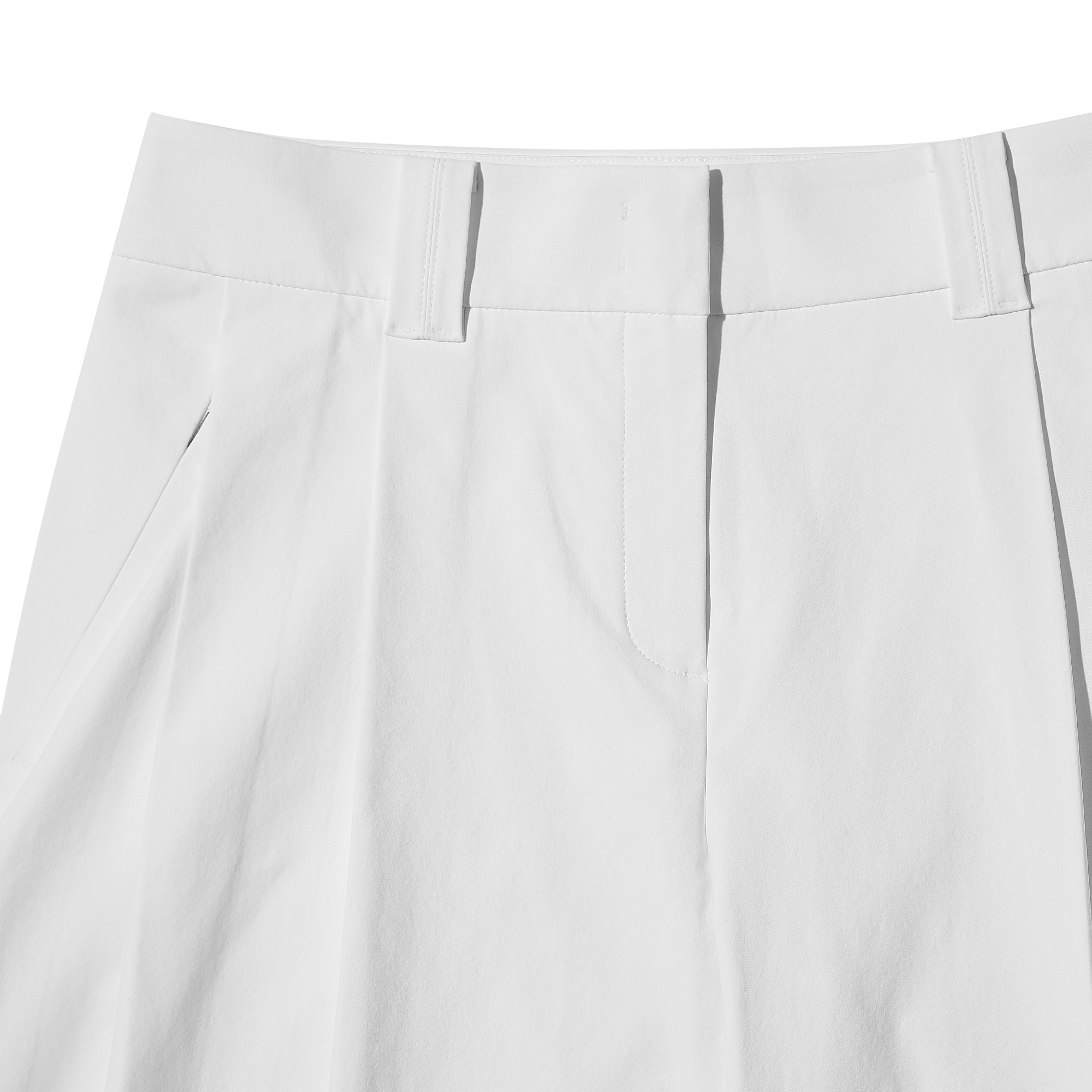 여성 와이드 턱 팬츠