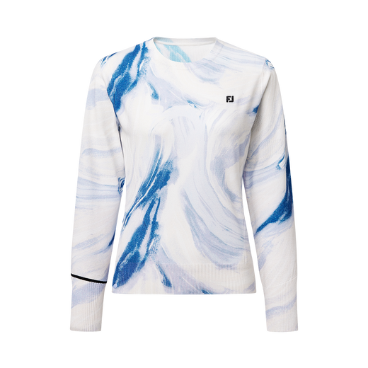 여성 라운드 니트 풀오버