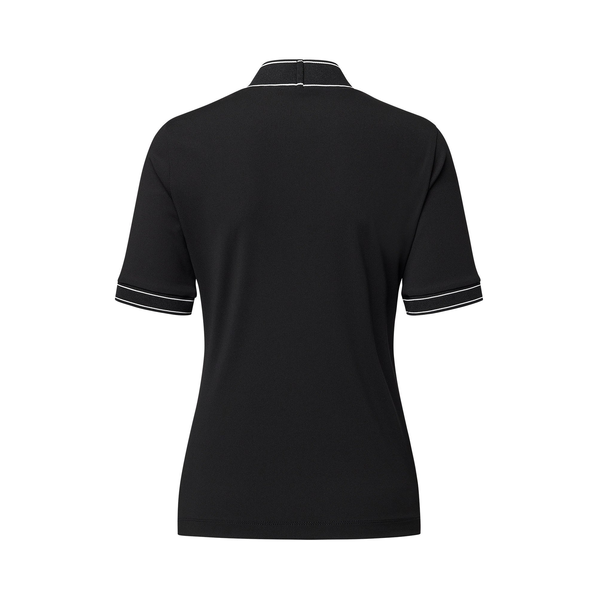 여성 숏슬리브 반팔 하이넥