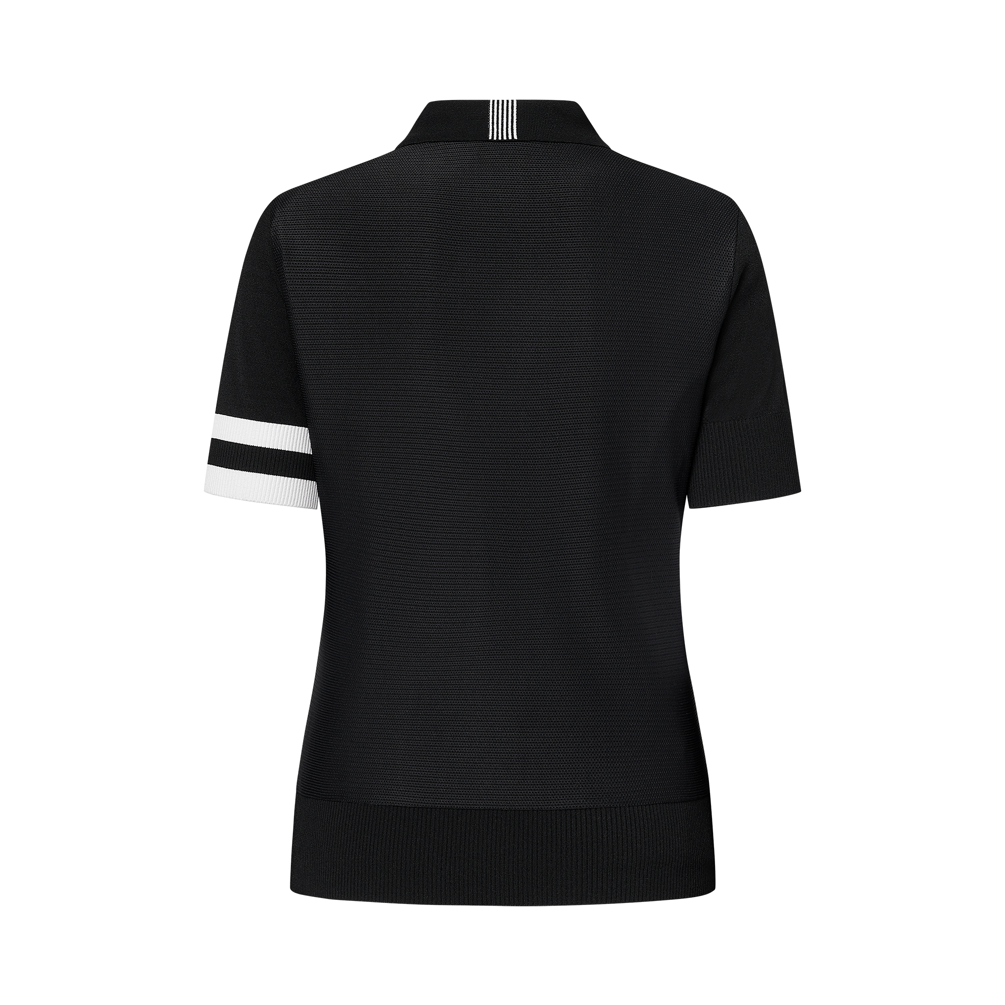 여성 스트라이프 로고 반팔 폴로셔츠